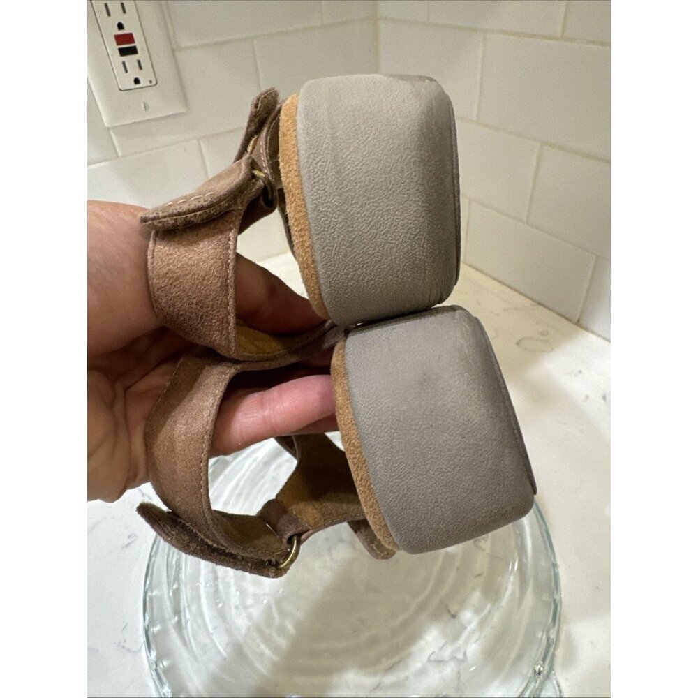 Easy Spirit Kailynne Strappy Sandal Women's Sz 10M Brown Suede Hook & Loop - Picture 10 of 14